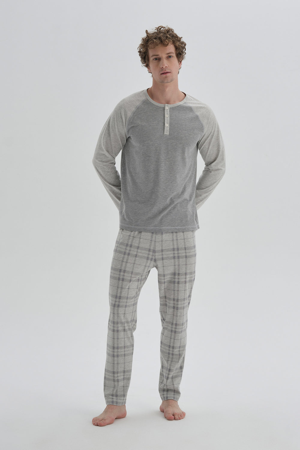 GREY PYJAMA SET