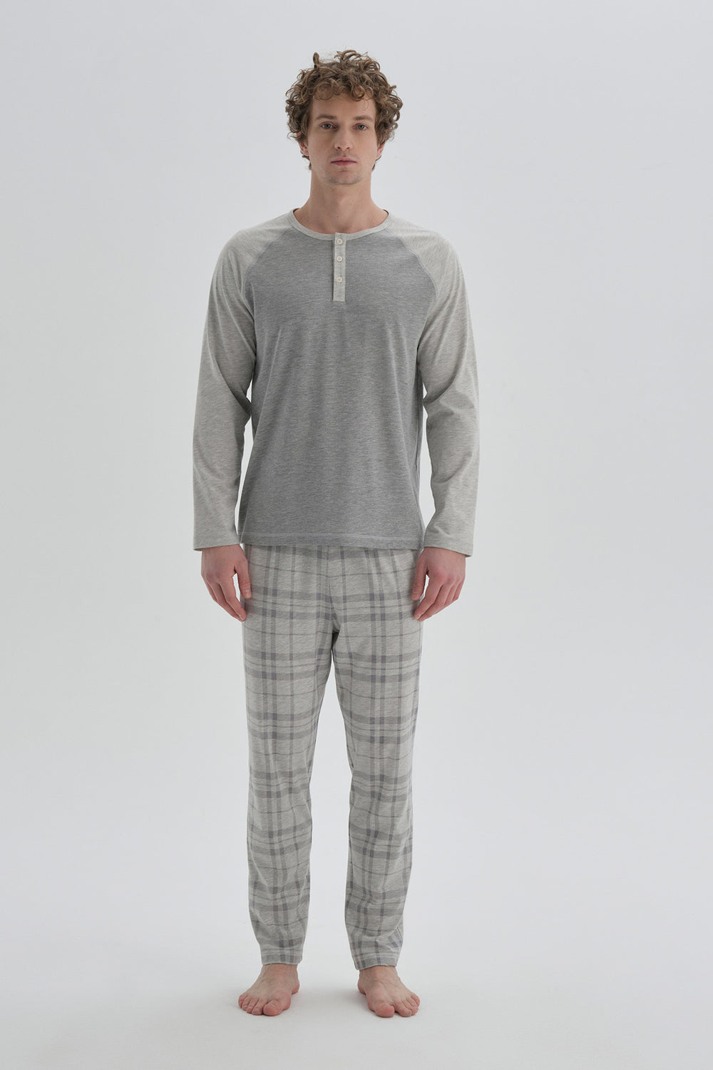 GREY PYJAMA SET
