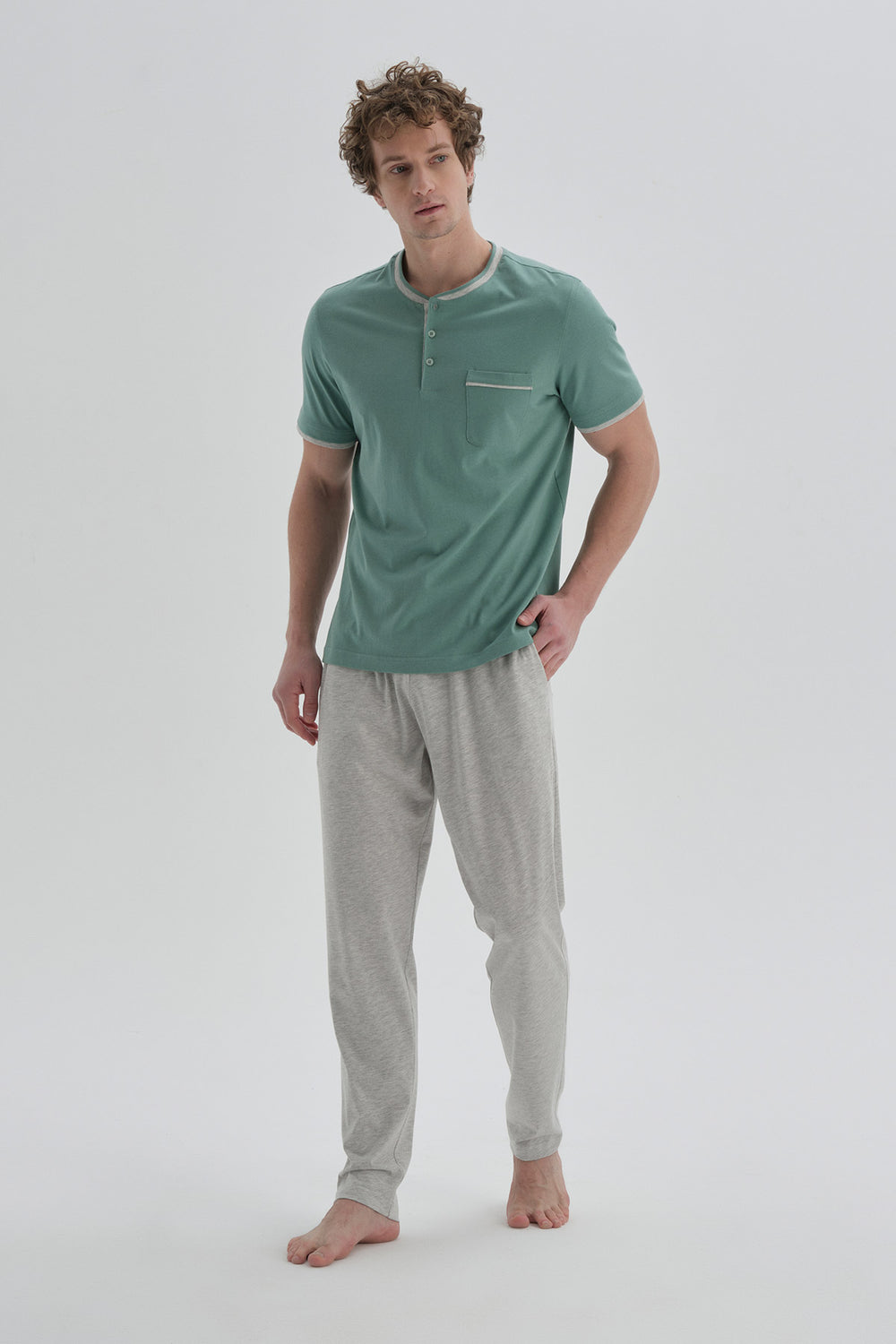 GREEN PYJAMA SET