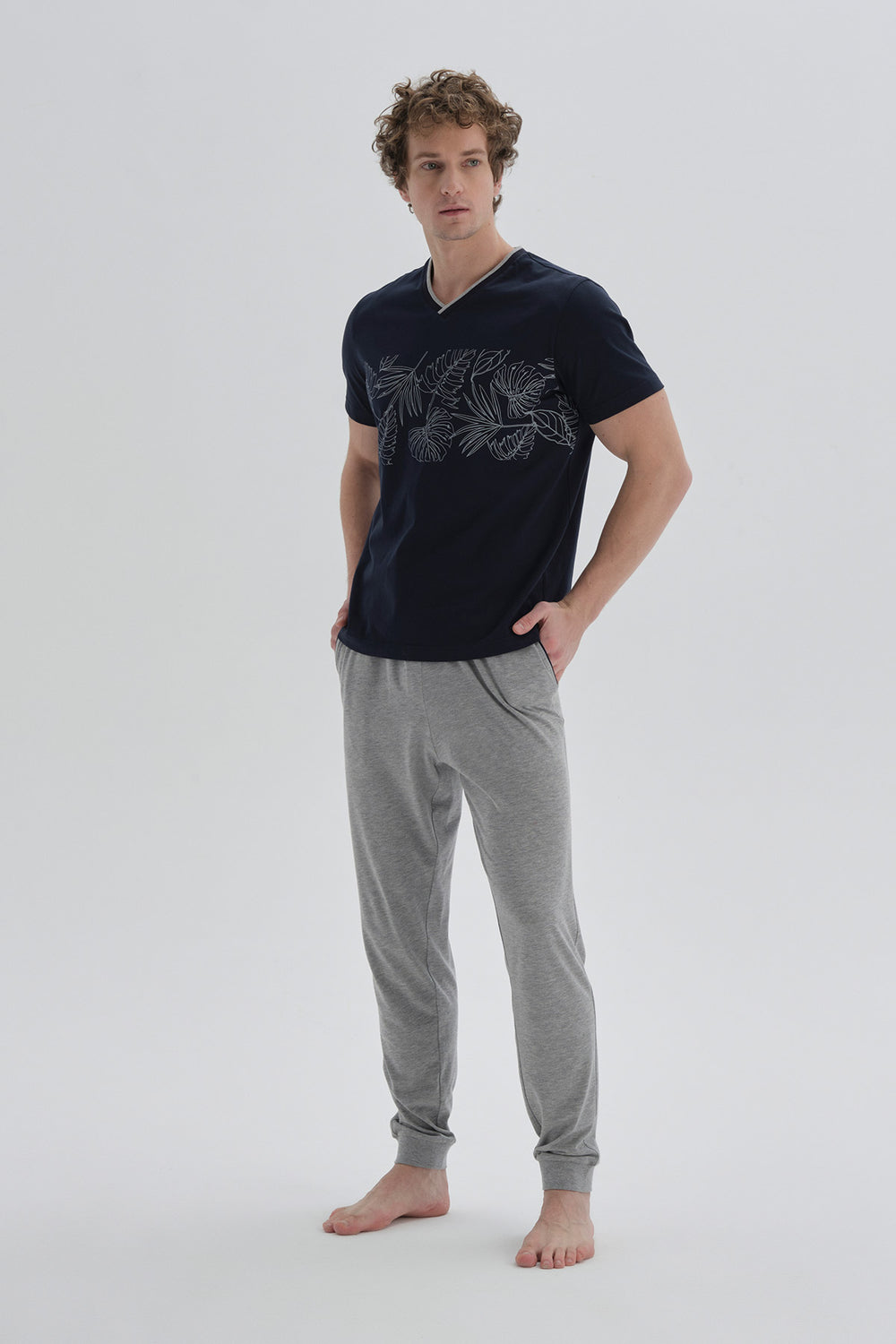NAVY PYJAMA SET