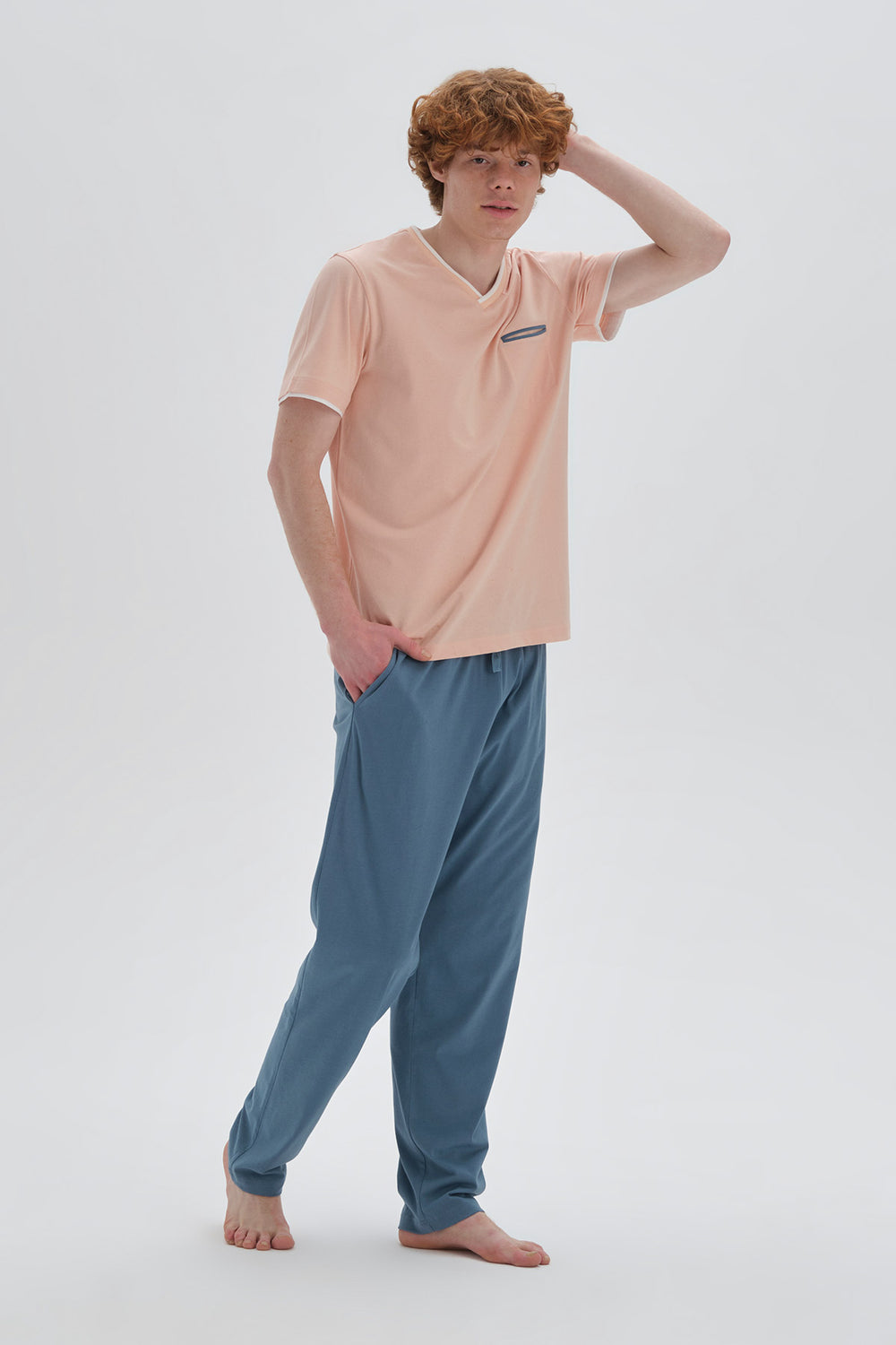 SALMON PYJAMA SET