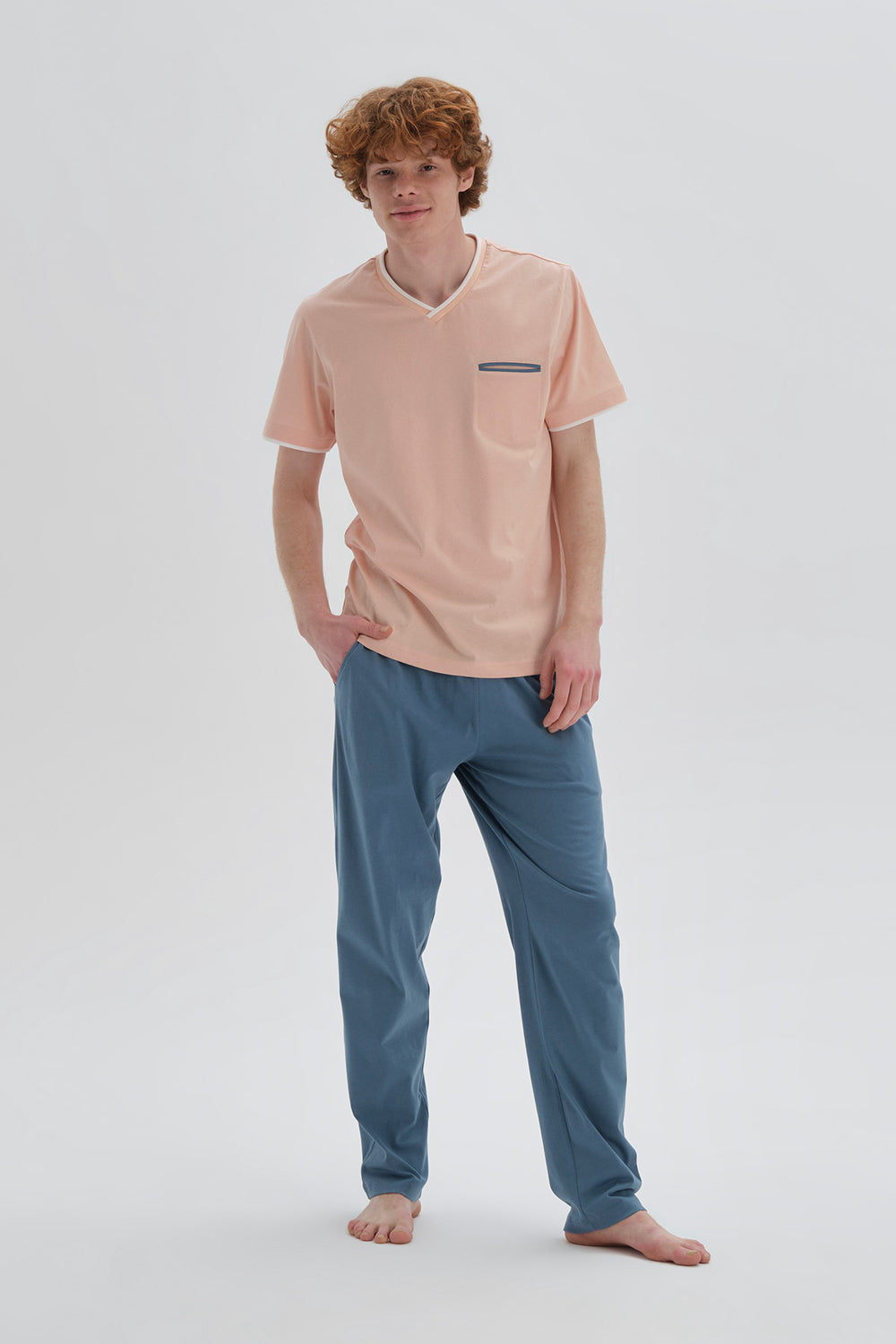 SALMON PYJAMA SET