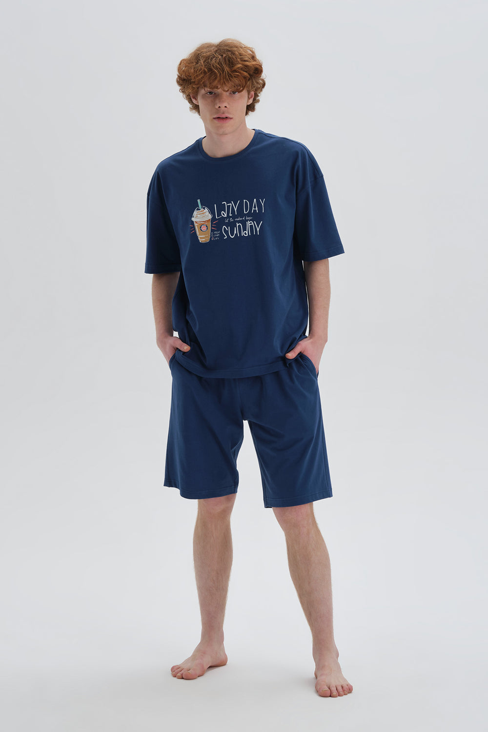 NAVY PYJAMA SET