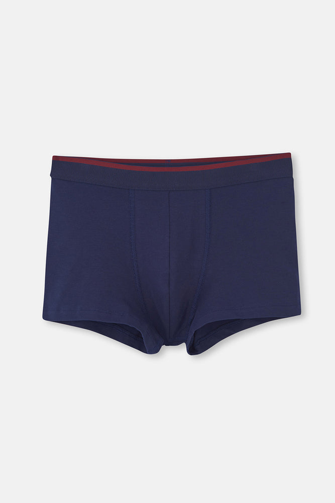 Lacivert Basic Pamuklu Boxer