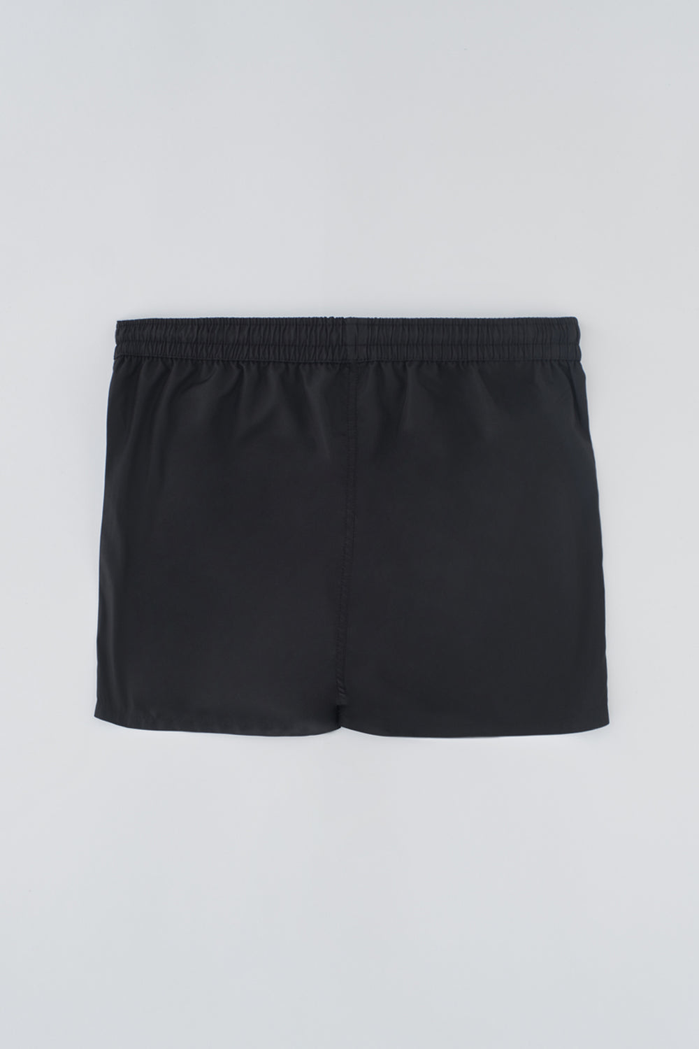 Siyah - Turkuaz Micro Kısa Düz Deniz Şortu