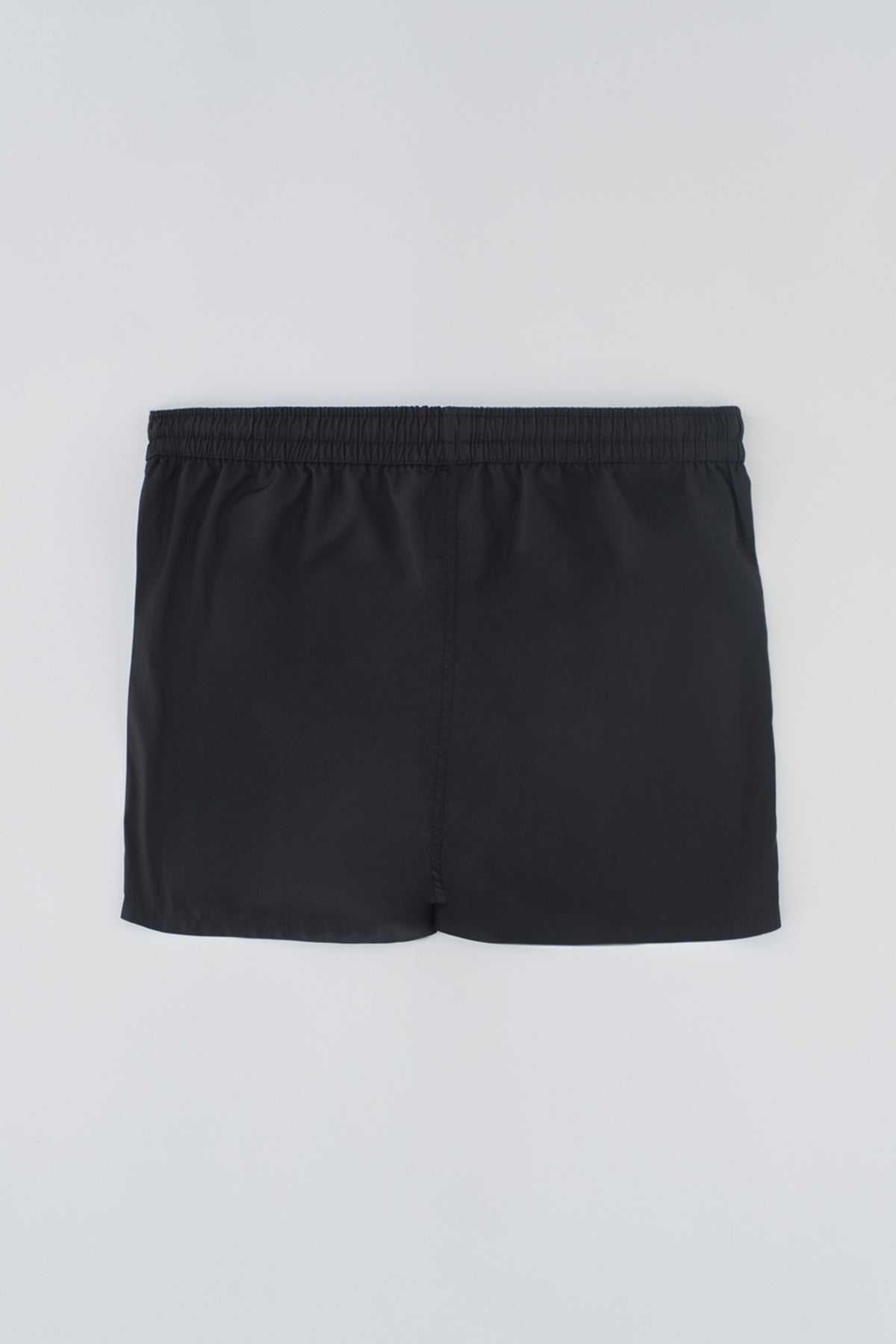 Siyah - Turkuaz Micro Kısa Düz Deniz Şortu