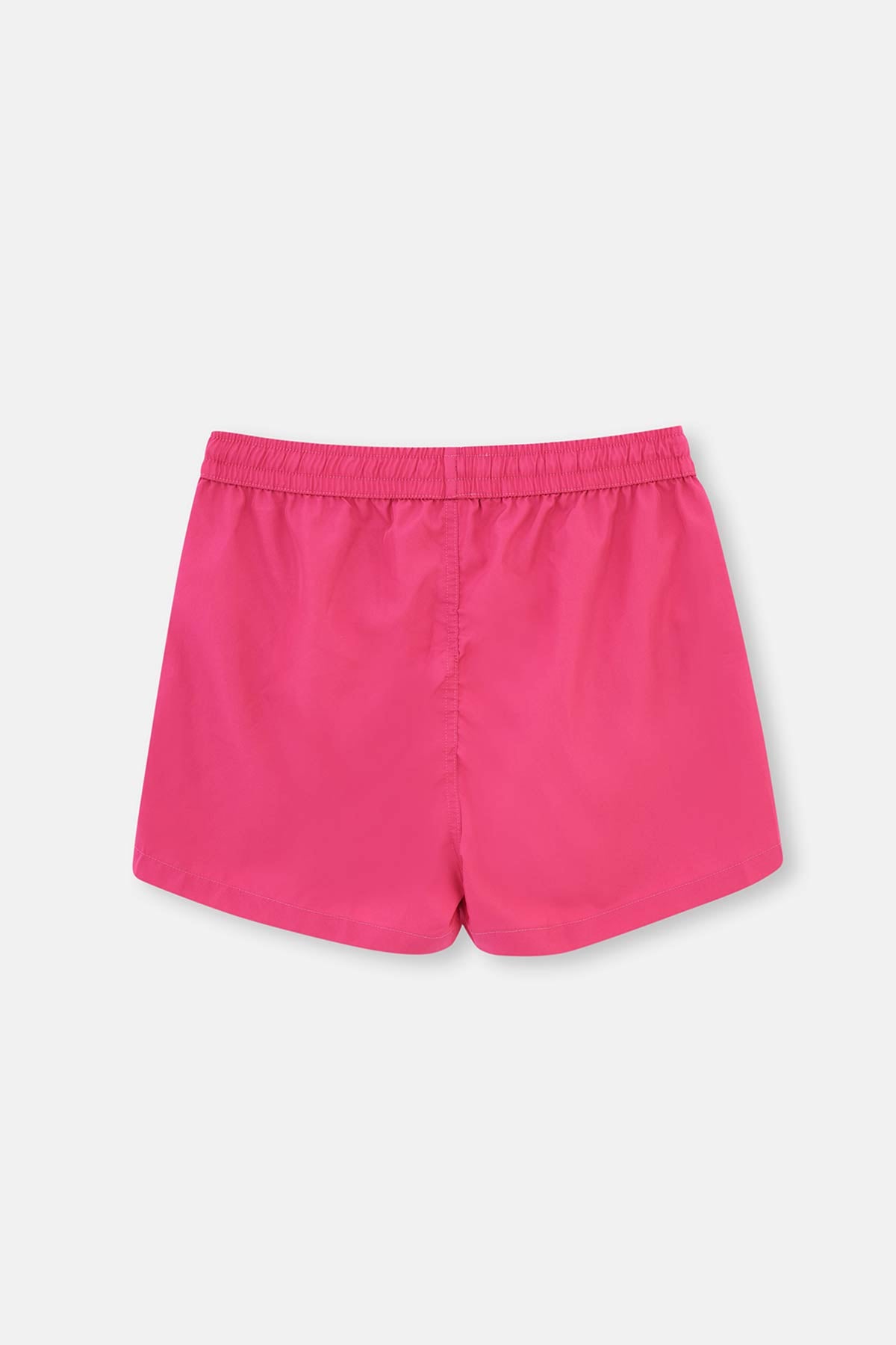 Fuşya Micro Kısa Paçası Flamingo Nakışlı Deniz Şortu