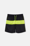 NAVY - GREEN SWIM SHORT