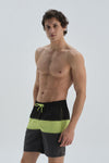 NAVY - GREEN SWIM SHORT