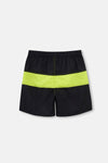 NAVY - GREEN SWIM SHORT