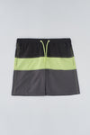 NAVY - GREEN SWIM SHORT