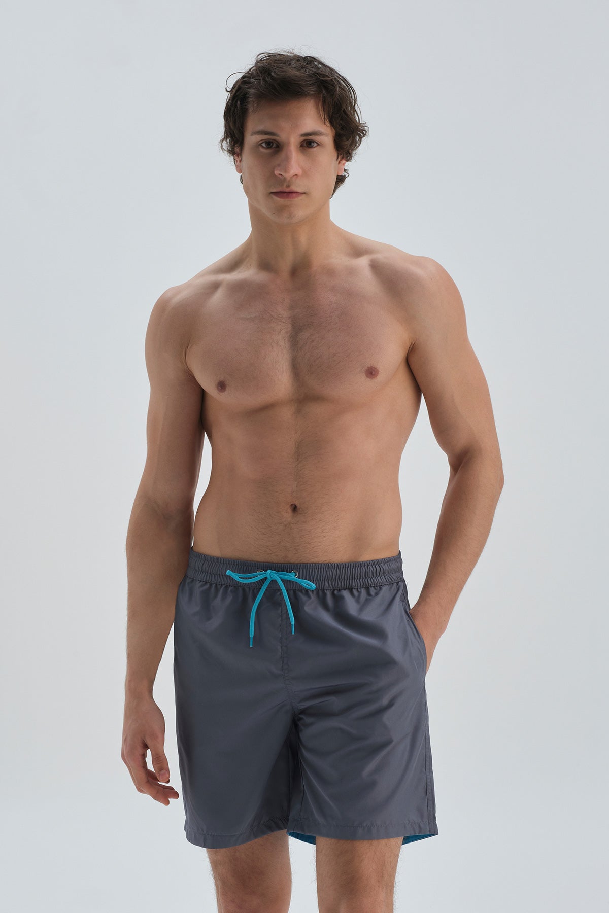 GREY SWIM SHORT
