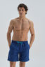 Indigo Micro Orta Düz Deniz Şortu