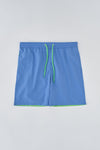 Mavi - Mint Yesili Micro Orta Düz Deniz Şortu