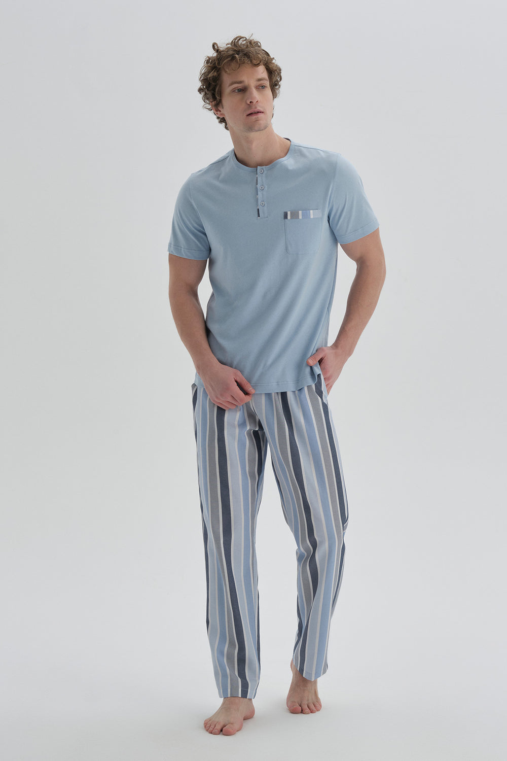 BLUE PYJAMA BOTTOM