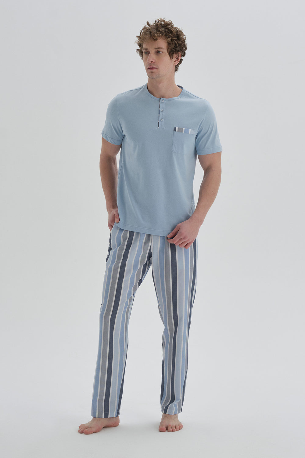 BLUE PYJAMA BOTTOM