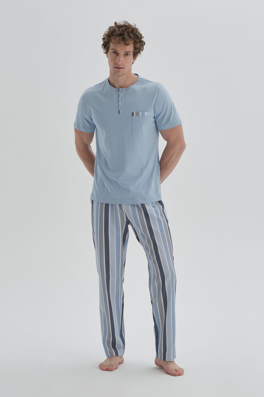 BLUE PYJAMA BOTTOM