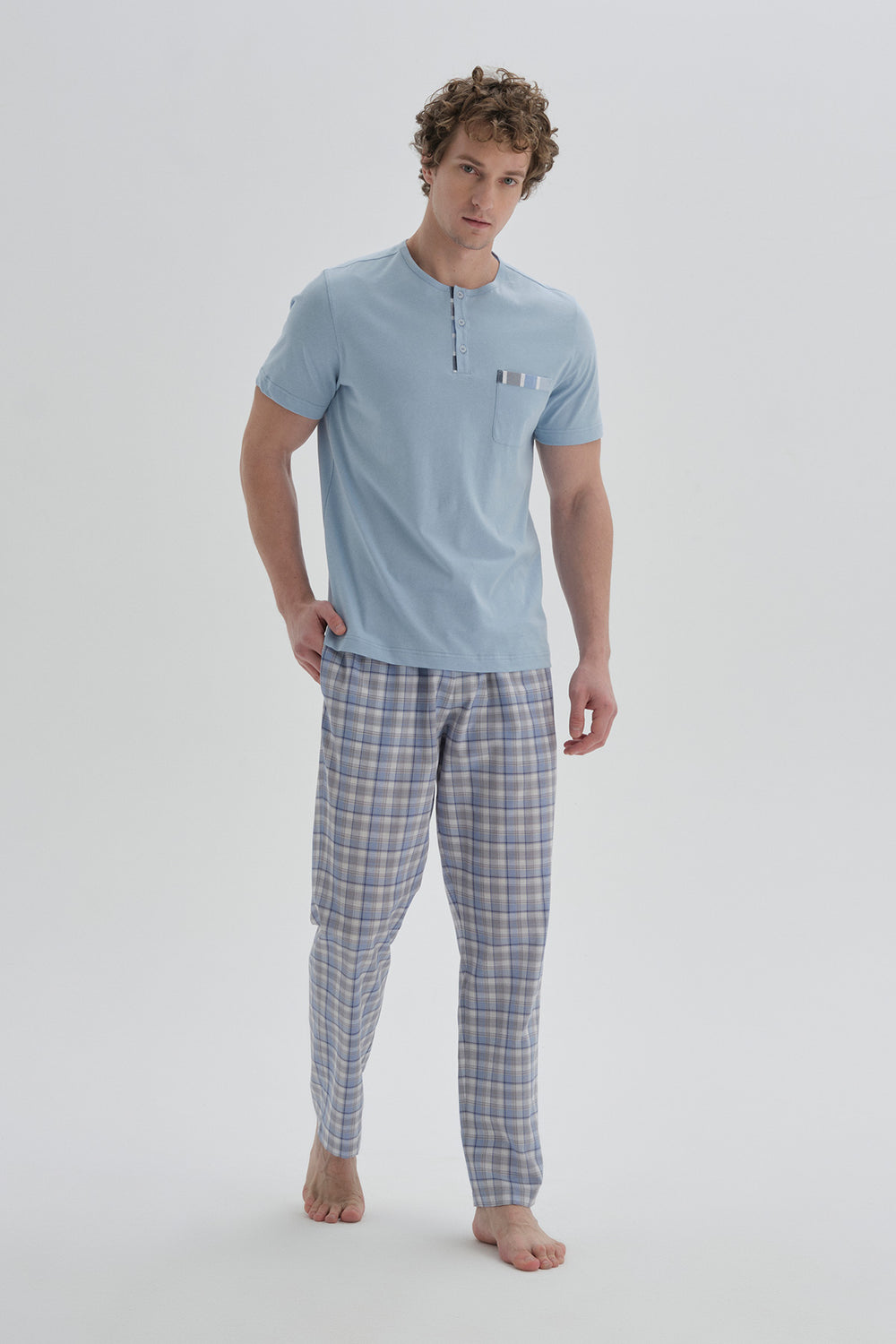 BLUE PYJAMA BOTTOM