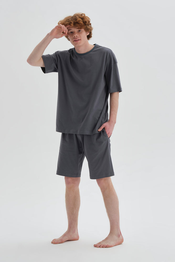 ANTHRACITE SHORT PYJAMA SET