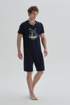 NAVY SHORT PYJAMA SET