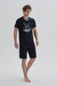 NAVY SHORT PYJAMA SET