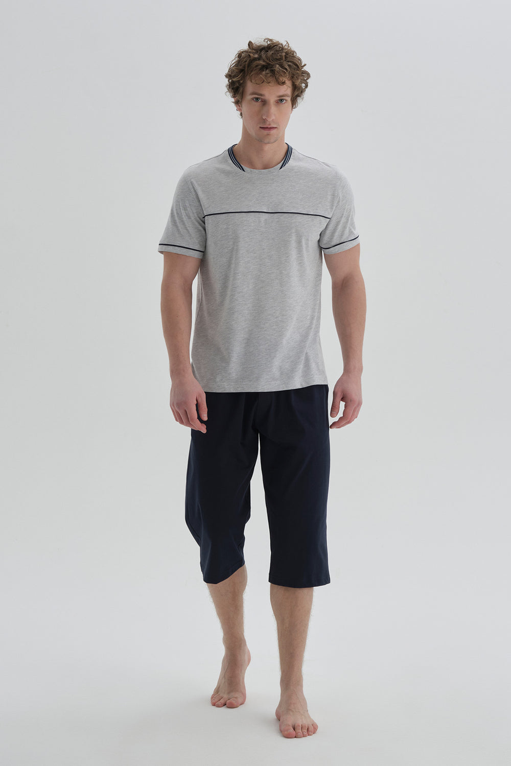 GREY SHORT PYJAMA SET