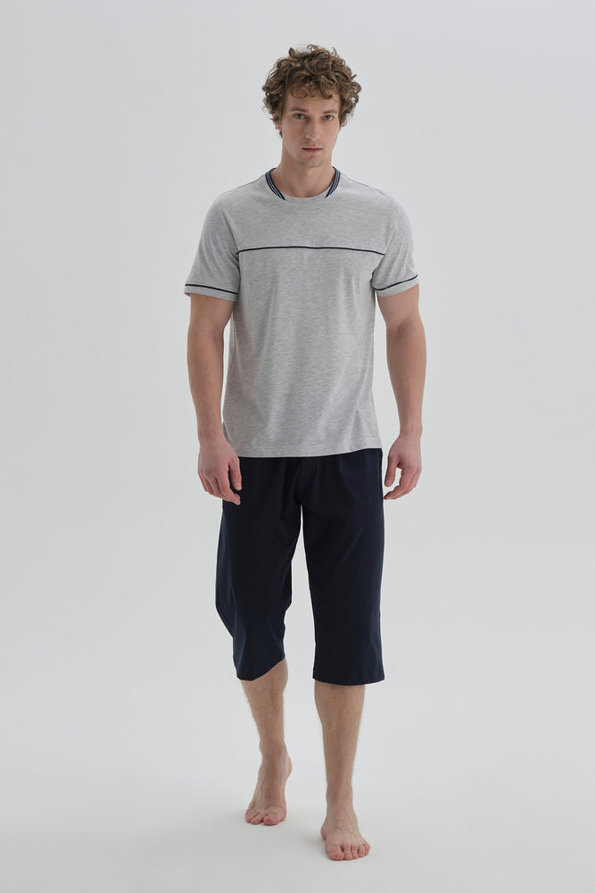 GREY SHORT PYJAMA SET