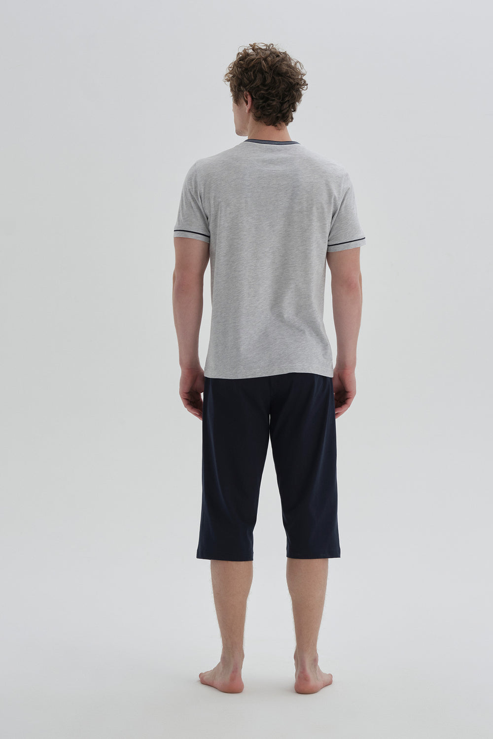 GREY SHORT PYJAMA SET