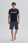 NAVY SHORT PYJAMA SET