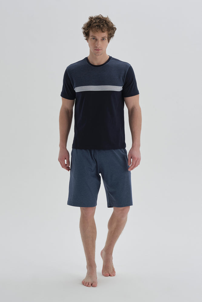 NAVY SHORT PYJAMA SET