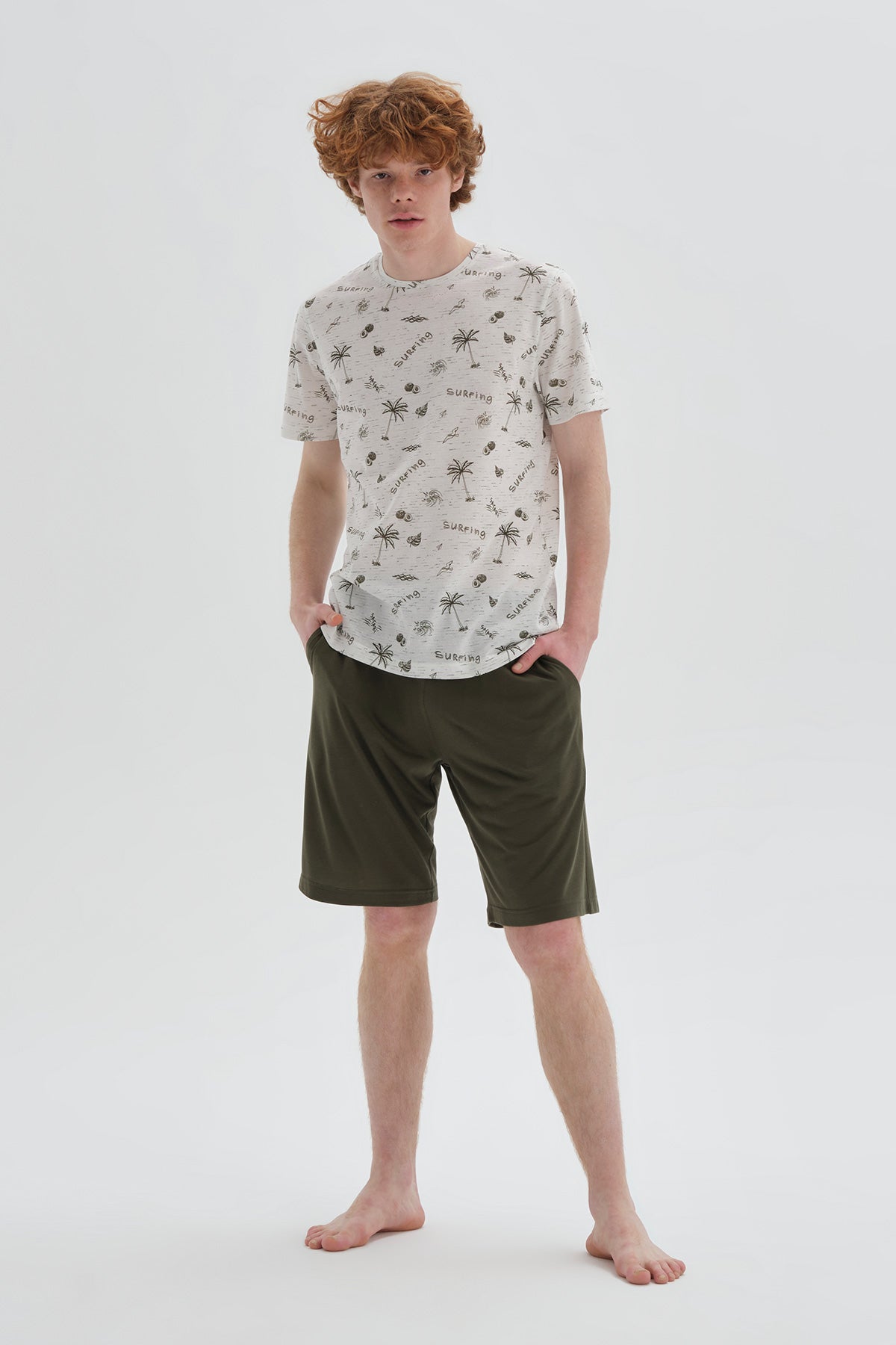 ECRU SHORTS SET