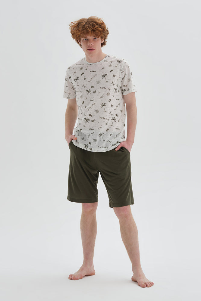 ECRU SHORTS SET