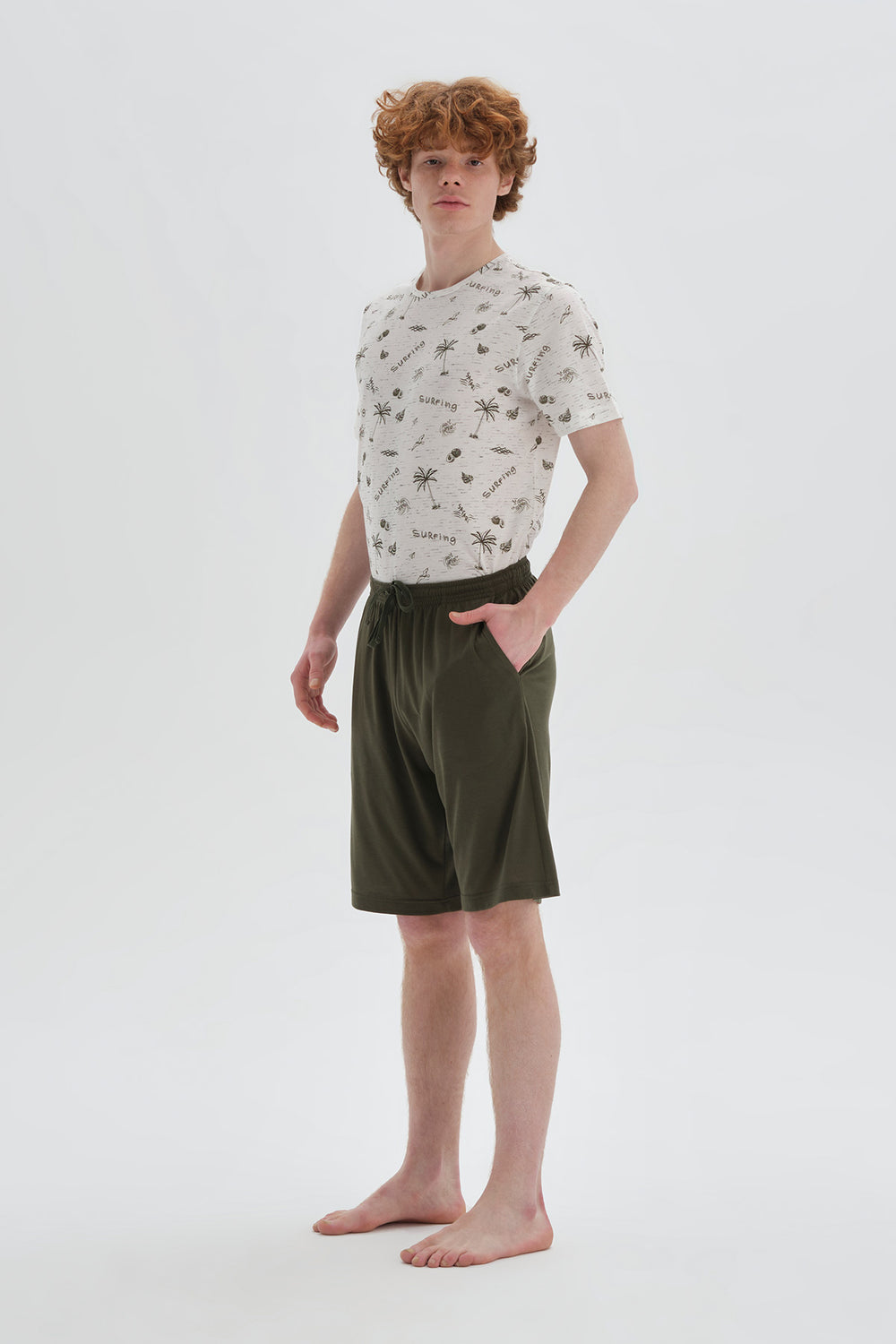 ECRU SHORTS SET