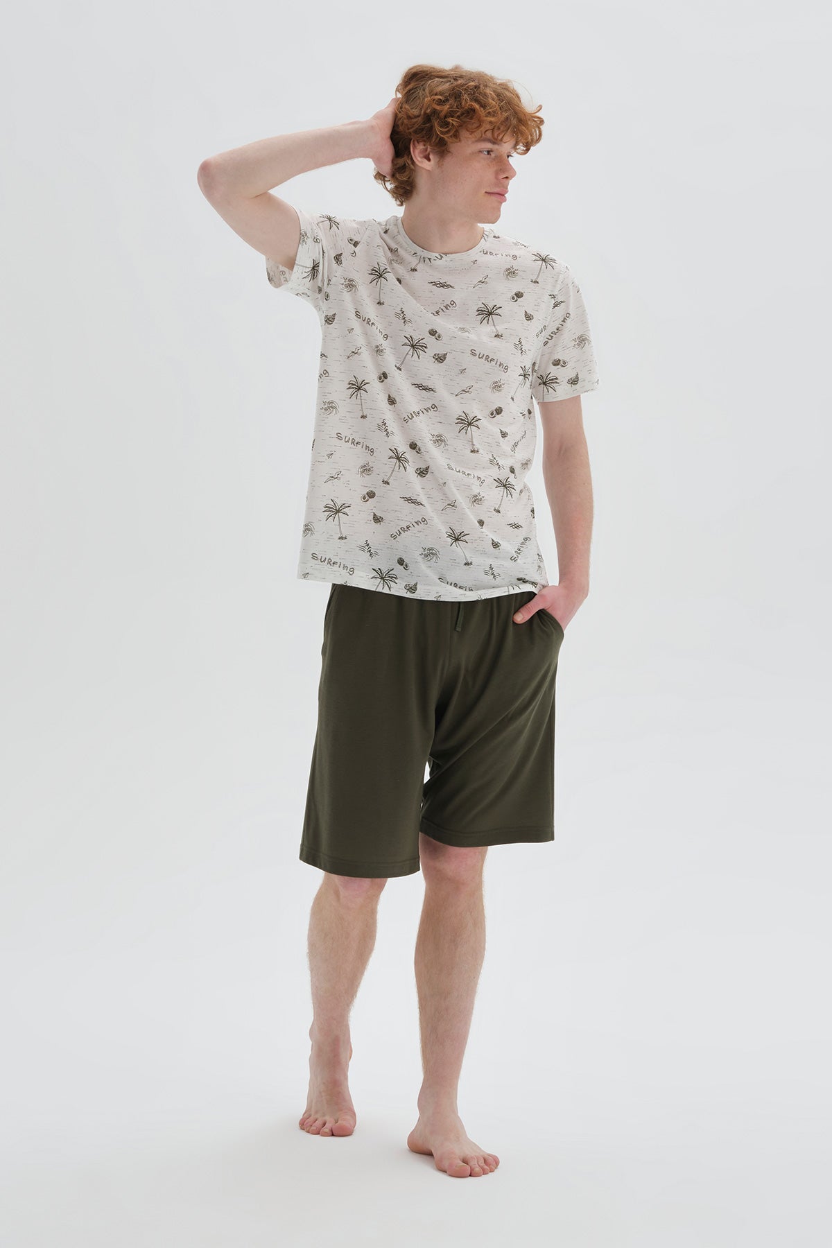 ECRU SHORTS SET