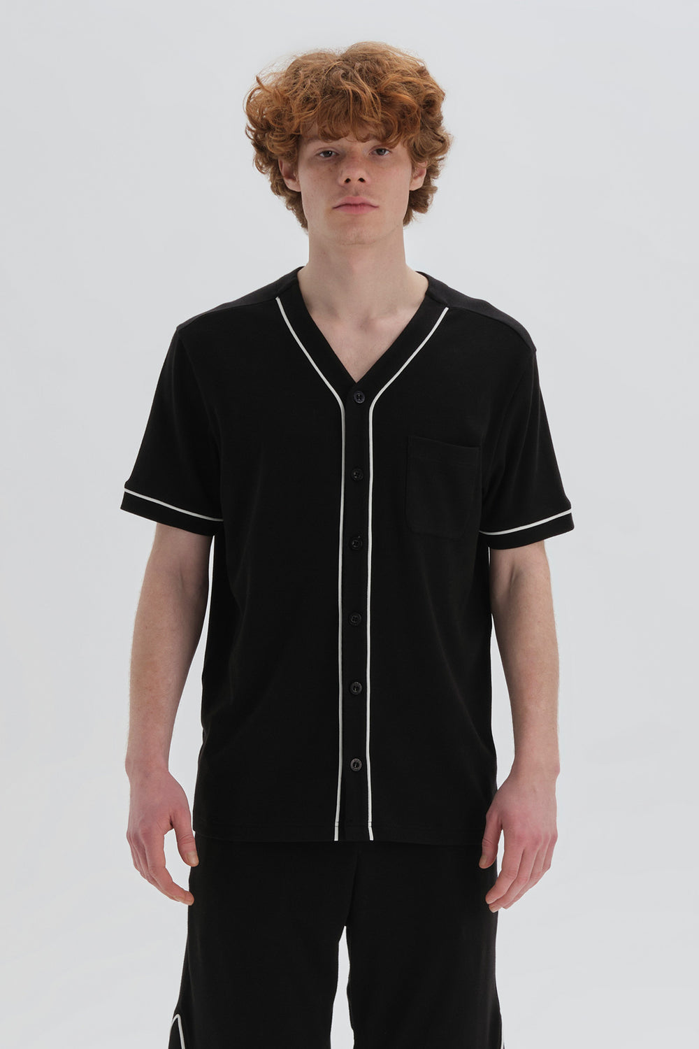 BLACK SHORT PYJAMA SET