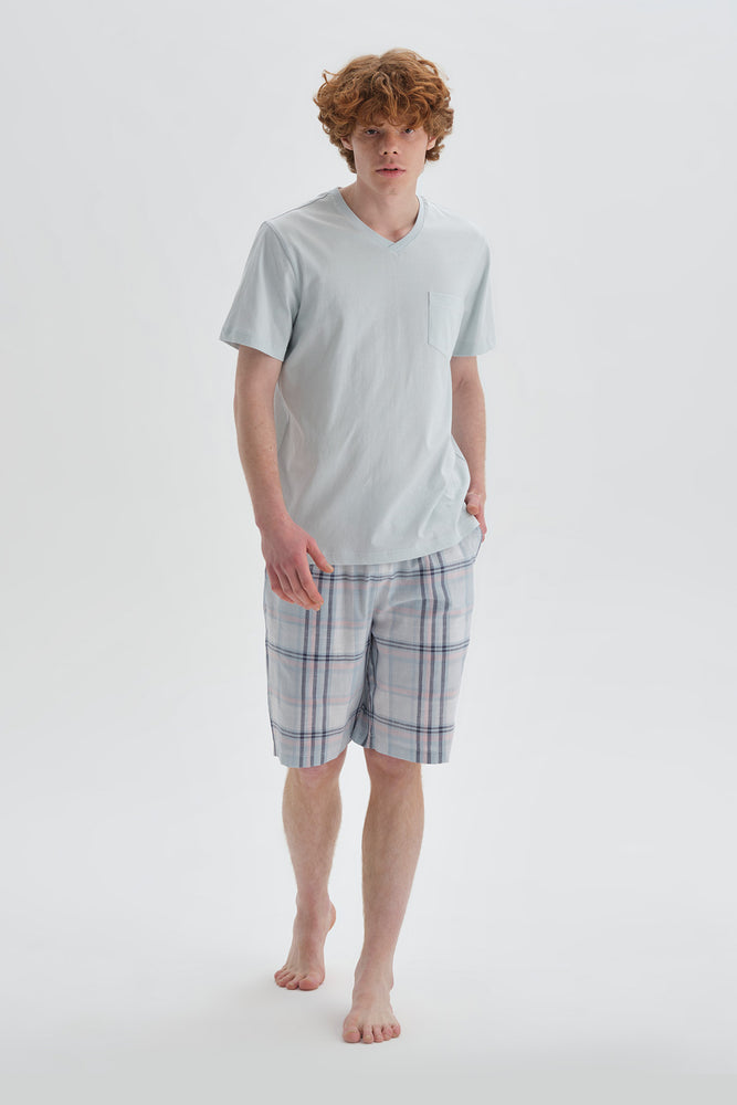 LIGHT BLUE SHORTS SET