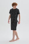 BLACK SHORT PYJAMA SET