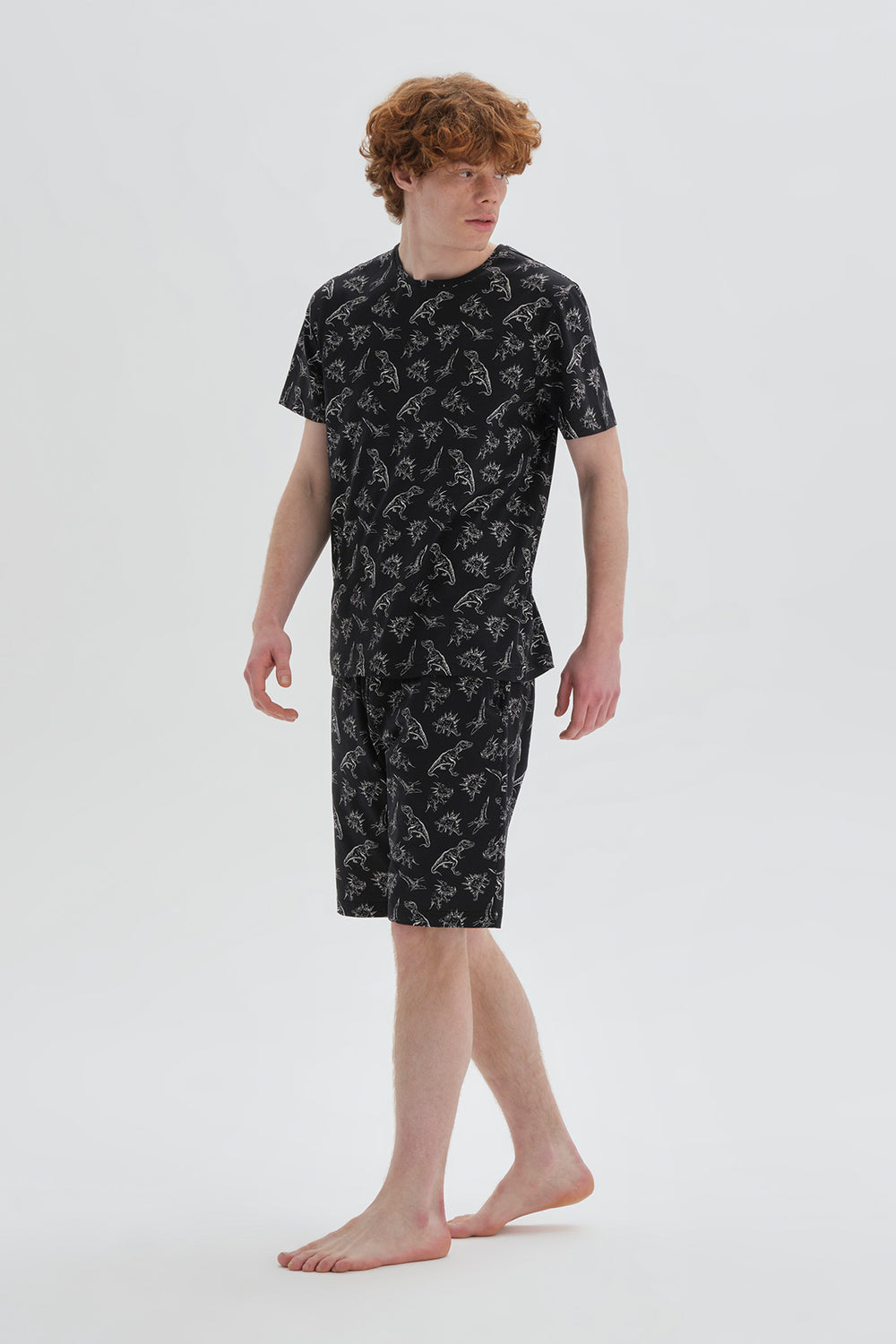 BLACK SHORT PYJAMA SET