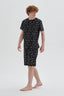 BLACK SHORT PYJAMA SET