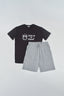 BLACK SHORTS SET