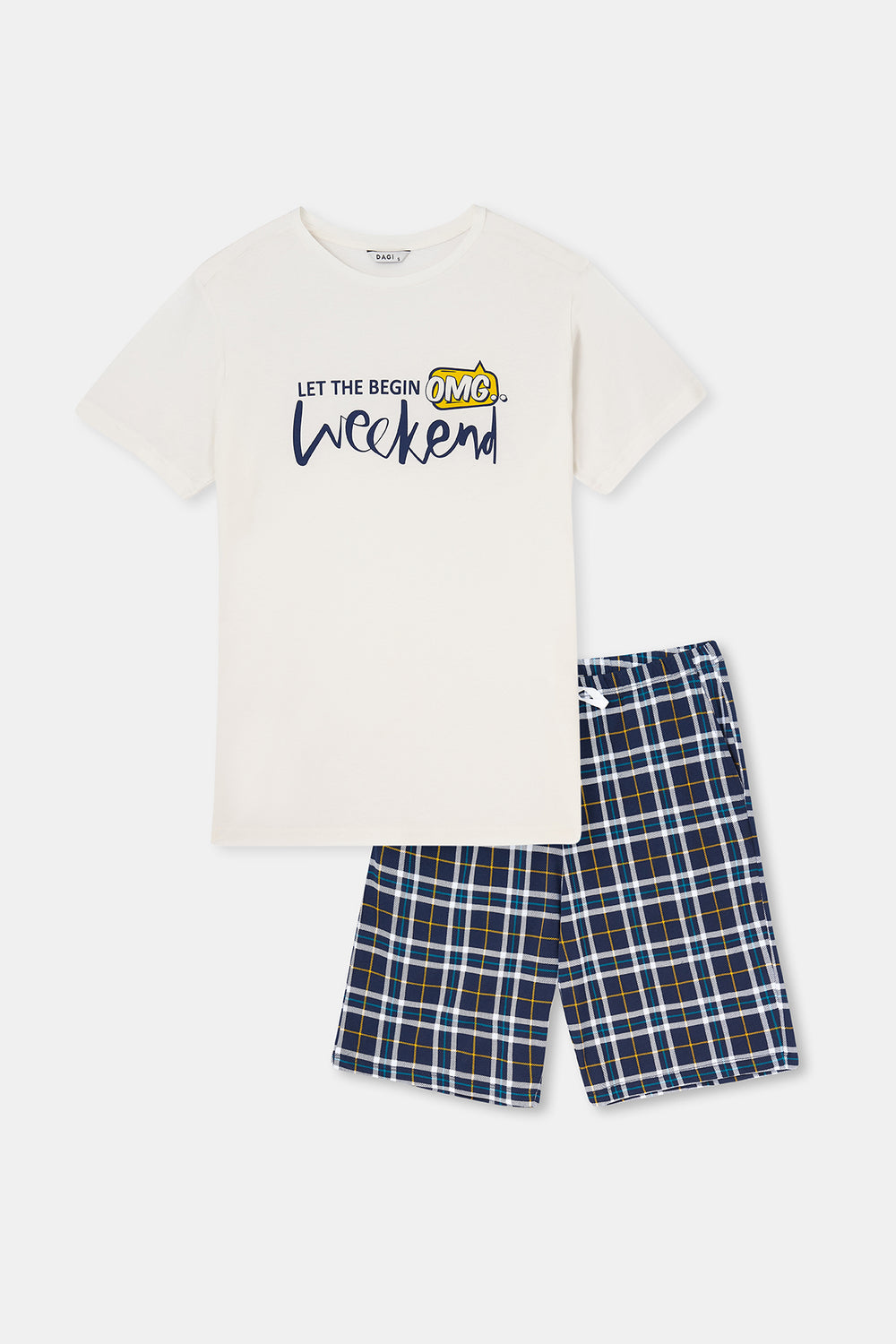 WHITE SHORTS SET