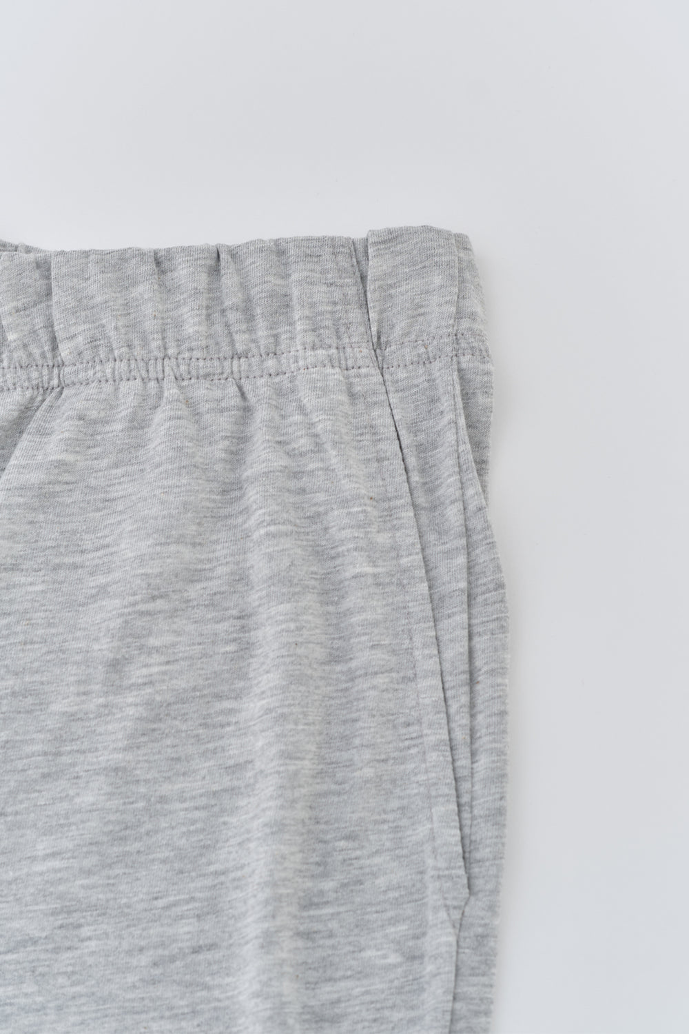 GREY MELANGE SHORTS SET