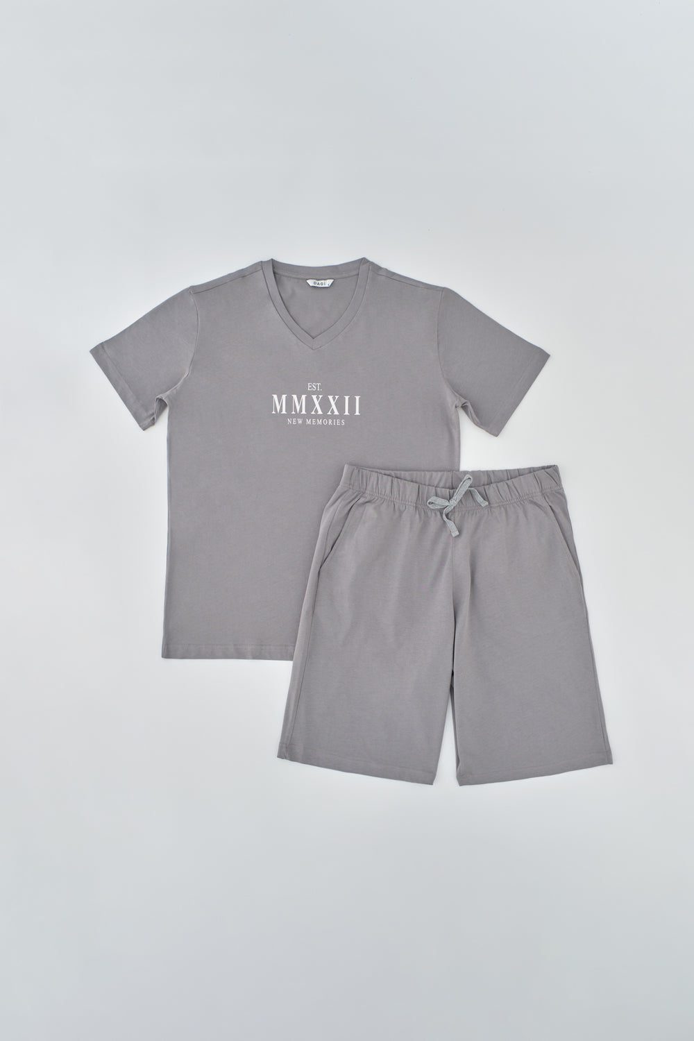 GREY SHORTS SET