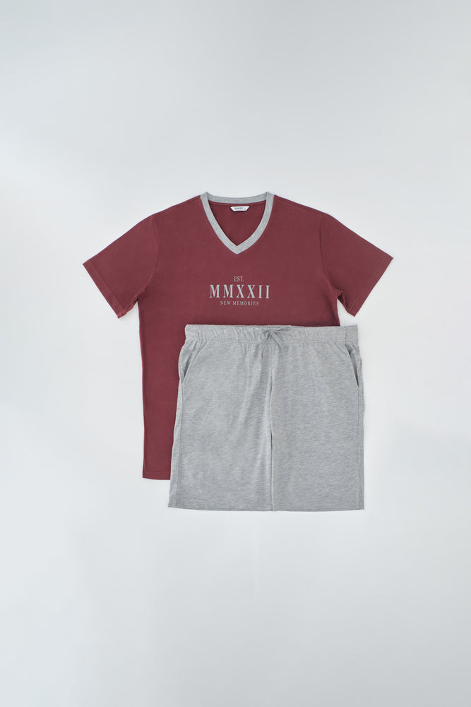 BORDEAUX SHORTS SET