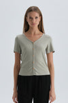 LIGHT GREEEN T-SHIRT