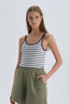 WHITE STRIPED TANKTOP