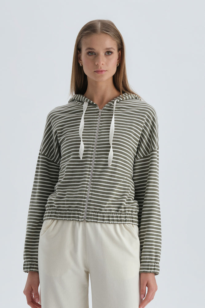 KHAKI SWEATSHIRT