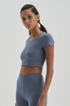 Mavi Dagi Active Crop T-Shirt