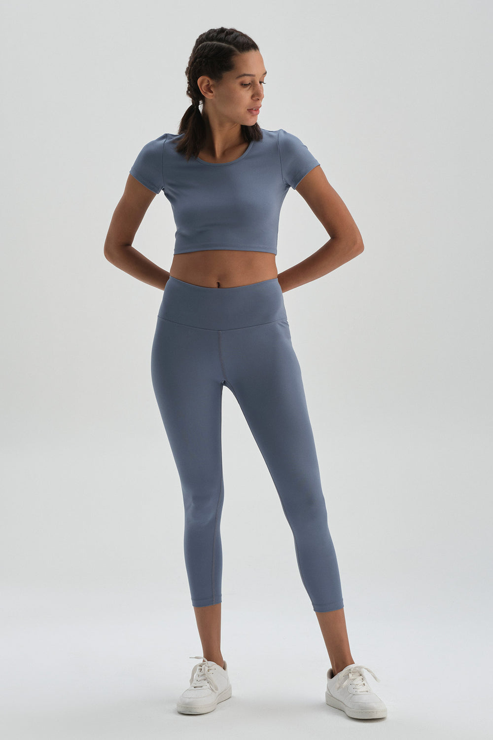 Mavi Dagi Active Crop T-Shirt