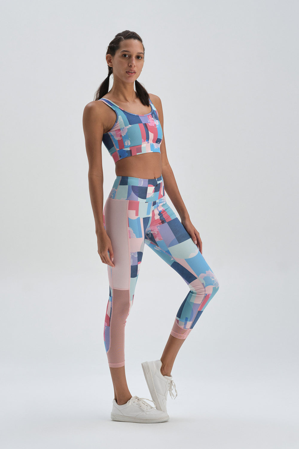 Lacivert Desenli Dagi Active Desenli Sporcu Sütyeni